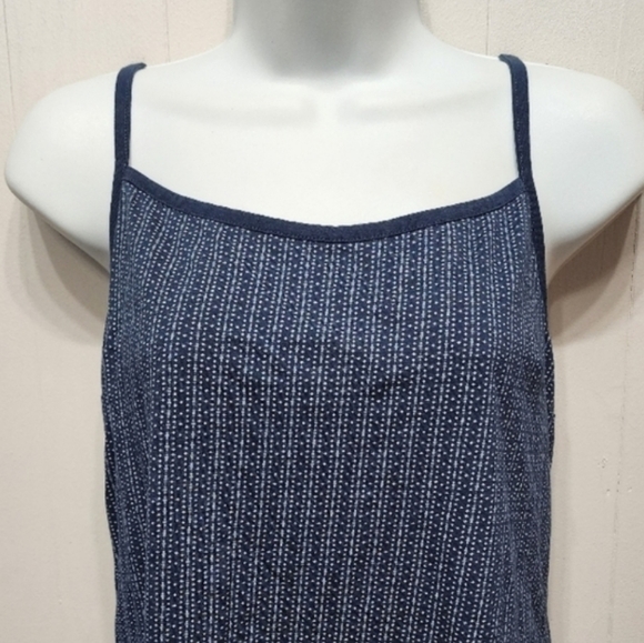 NWOT Levi's‎ Tank Top Large Navy White Racerback Casual Lightweight Summer B695 - Picture 1 of 5